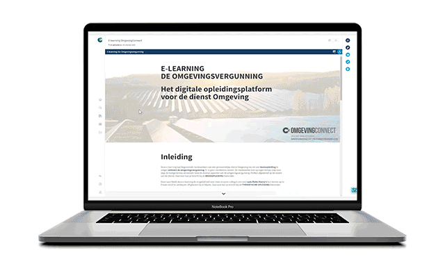 OmgevingConnect-module "E-learning Omgevingsvergunning"